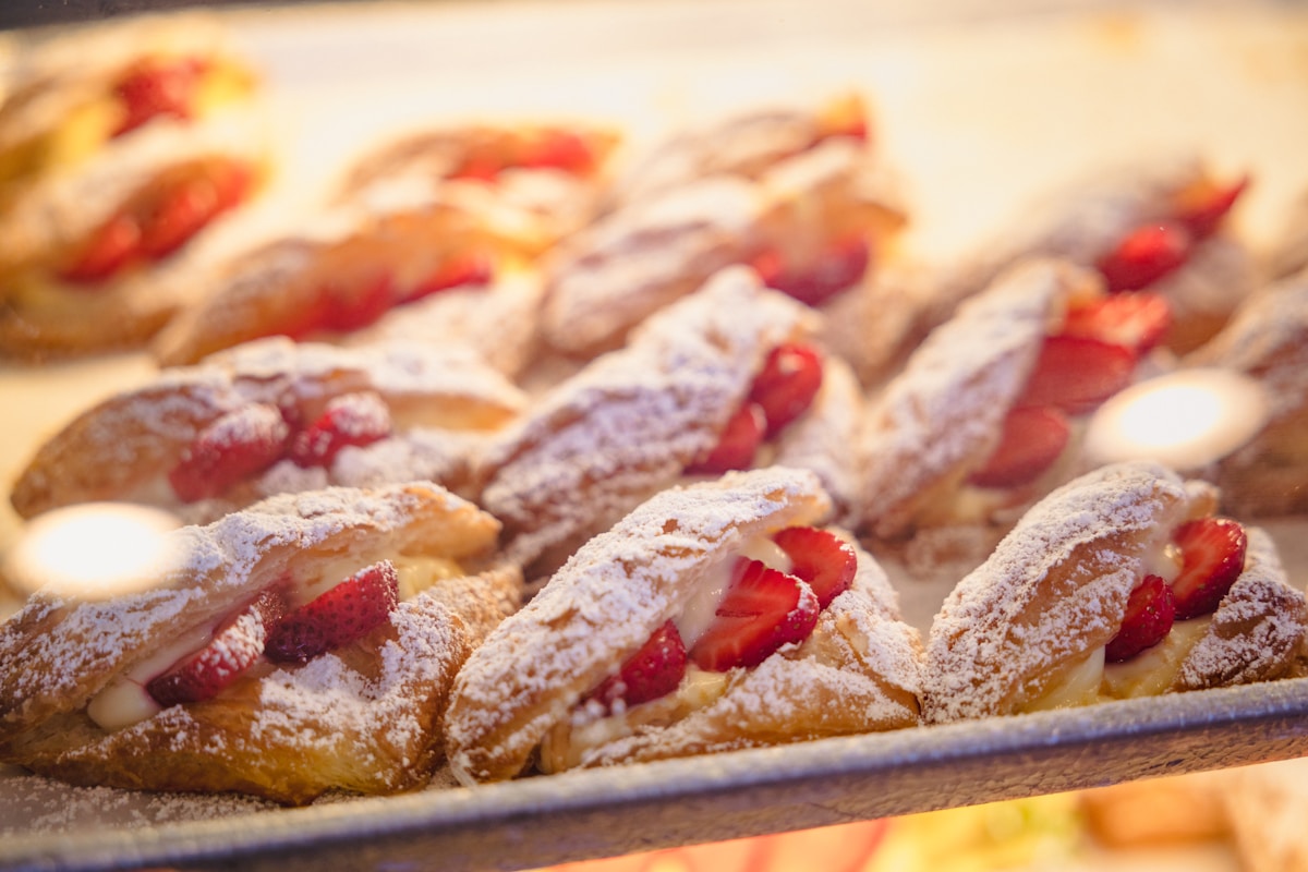 Sfogliatelle fraîches aux fraises